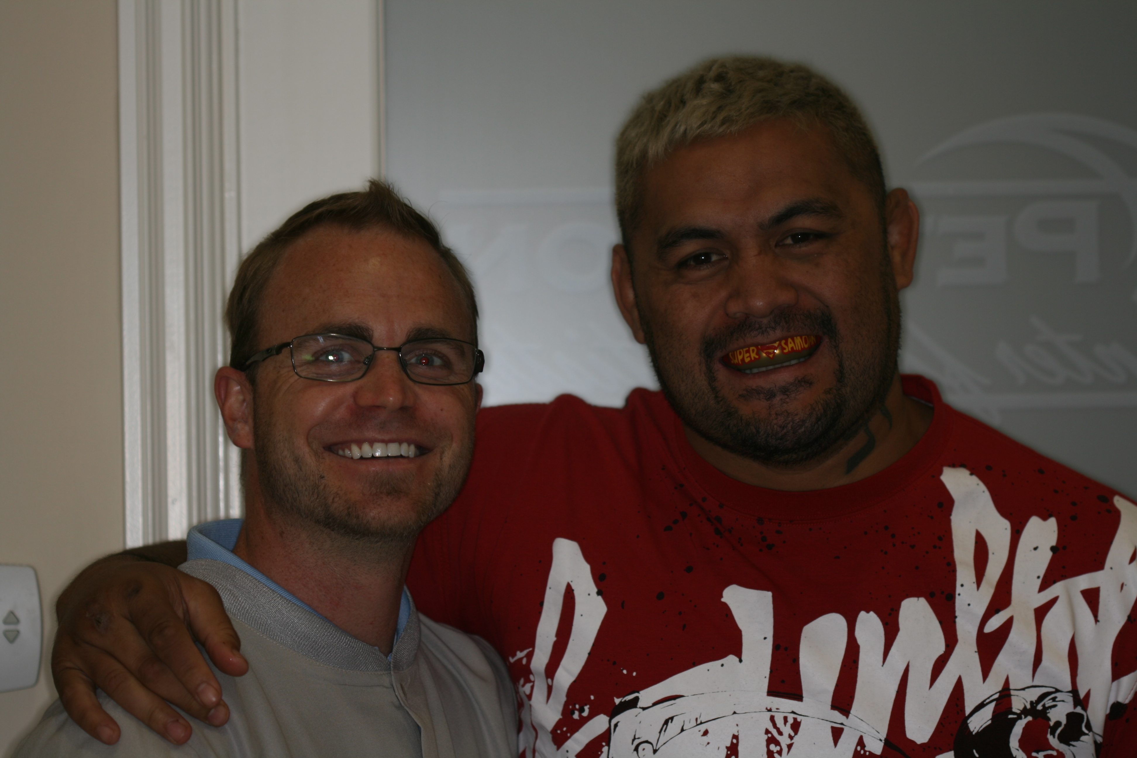 Mark Hunt and Dr. Peterson